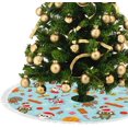 HighCool Tree Skirt Christmas New Year Winter Cute Cats Animal 36 Inch