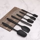 thumbnail image 3 of Paquete de 6 utensilios de cocina de silicona para cocina, espátula antiadherente, color negro Namotu HQ-113, 3 of 5