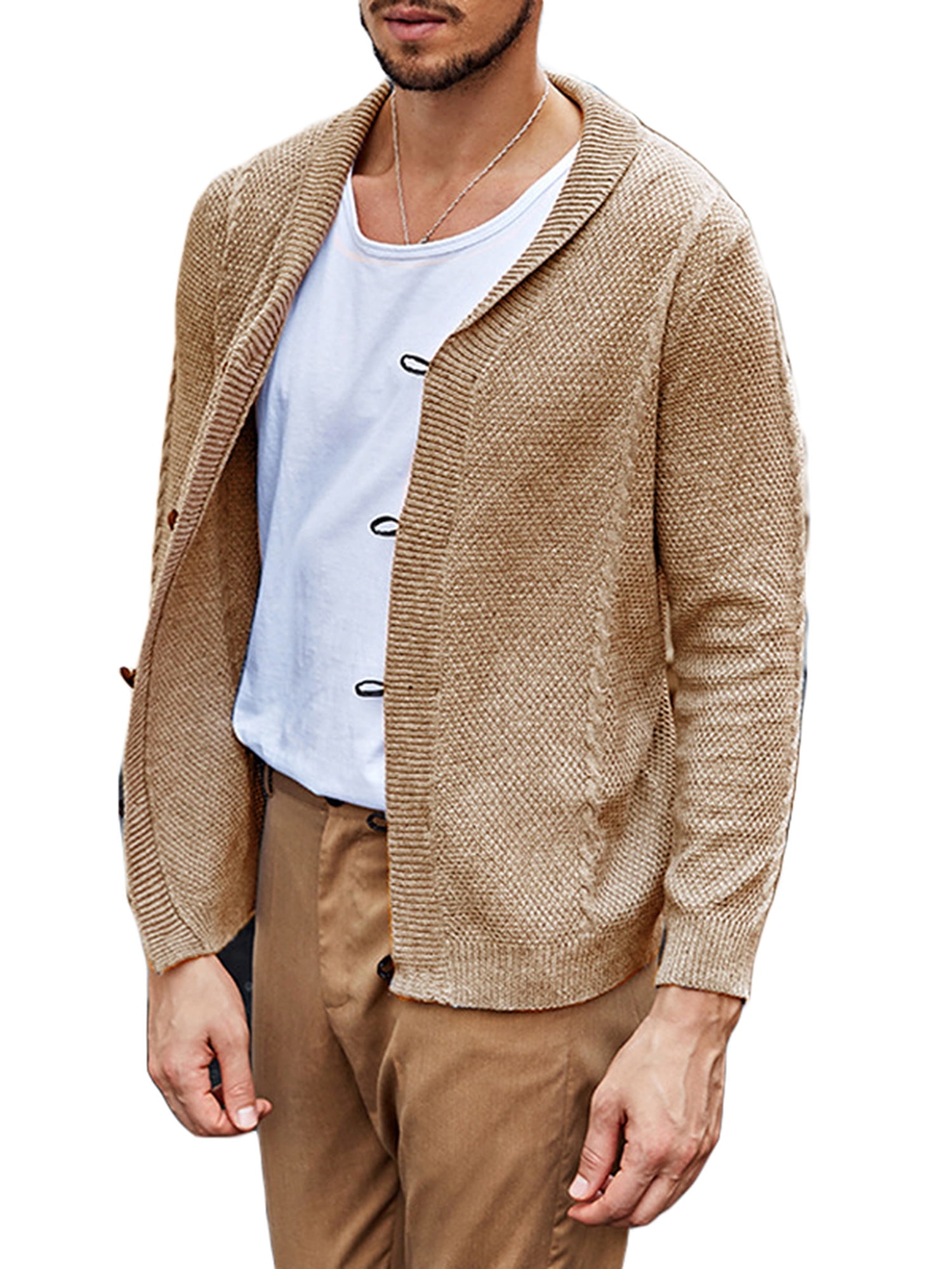 Listenwind Men's Sweater Cardigan Solid 