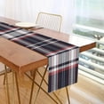 thumbnail image 7 of GZHJMY White Black Plaid1 Table Runner Machine Washable Polyester Table Runner Rectangle Reversible Dresser Scarves Table Decor 13 x 70 Inch, 7 of 7