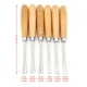 thumbnail image 5 of Juego de 6 cinceles de madera, herramientas para tallar madera, gubias y cinceles, herramientas para ntes, aficionados y profesionales Cinceles de mano Spptty herramientas industriales, 5 of 8