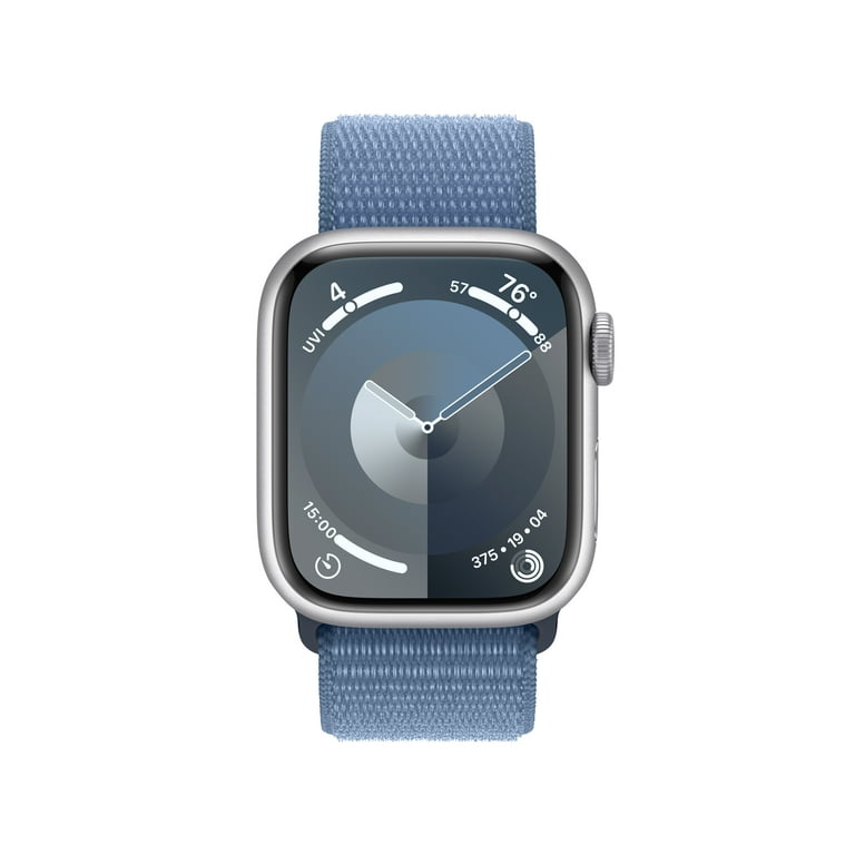 Apple Watch Series Loop Blue GPS with Sport 9 Winter Silver Case Aluminum 41mm