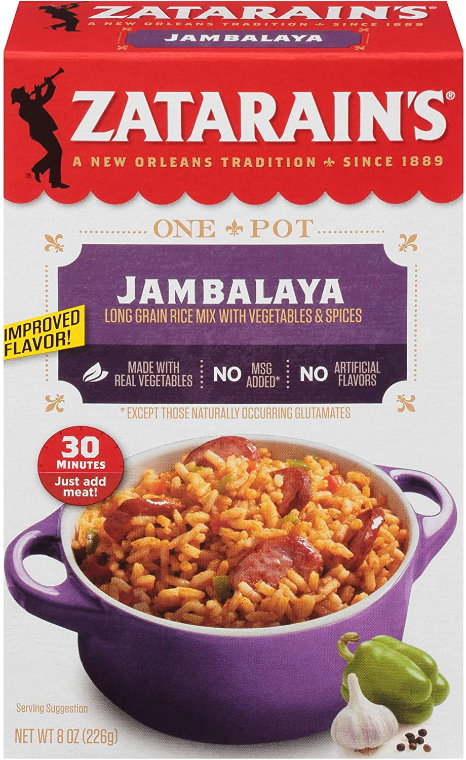 Zatarains New Orleans Style Mixes, Jambalaya, 8 oz