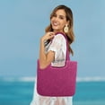 thumbnail image 6 of Kukuzhu Women Large Straw Beach Bag Handmade Woven Shoulder Bags Hobo Tote Handbag Purse for Summer, 6 of 6