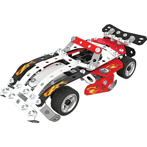 Meccano kit de construccion de modelos STEM de vehiculos de carreras 10 en 1 con 225 piezas y herramientas reales juguetes para ninos de 8 anos en adelante Walmart en linea