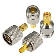 Onelinkmore 4 Types N Male/Female to RP SMA Male/Female Connectors Kit4pcs