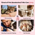 thumbnail image 3 of Oazouf Cat Nail Clippers with LED Lights and File, Safety Stainless Steel Dog Cat Nail Trimmer for Cats Dogs Rabbits Birds Small Animals, Pink, 3 of 8