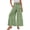 467#Green, variant on Womens Hawaiian Print Wide Leg Trousers Elastic High Waisted Ties Ruffle Hem Palazzo Lounge Pants Royal Blue L