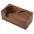thumbnail image 3 of Soporte de madera para filtro de café, soporte para compactador de café, estación de apisonamiento, color marrón, 3 of 5
