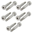 thumbnail image 1 of Unique Bargains 10pcs 304 Stainless Steel Shoulder Bolt 5mm Shoulder Dia 16mm Shoulder Length M4 Thread, 1 of 3