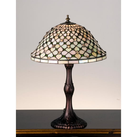 52010 Meyda 20"H Diamond & Jewel Table Lamp
