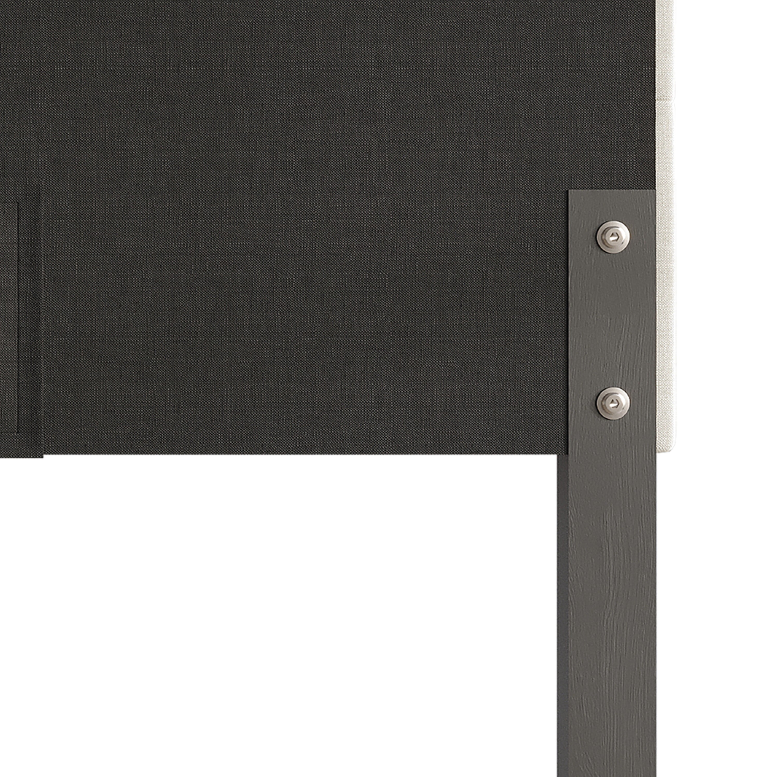Home Design Ida Queen Upholstered Transitional Adjustable Headboard With Button Tufted For Adult, Grey