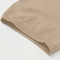 thumbnail image 6 of MIXUE Womens Summer Tops Solid Color Lapel V Neck Short Sleeve Loose Fit Casual Knitted Tshirts Activewear,Beige,L, 6 of 8