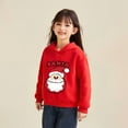 thumbnail image 3 of Tfken Christmas Toddler Kids Boys Sweatshirt Long Sleeve Hooded Santa Print Hoodies Breathable Tops Child Size 4-5 Years, 3 of 3