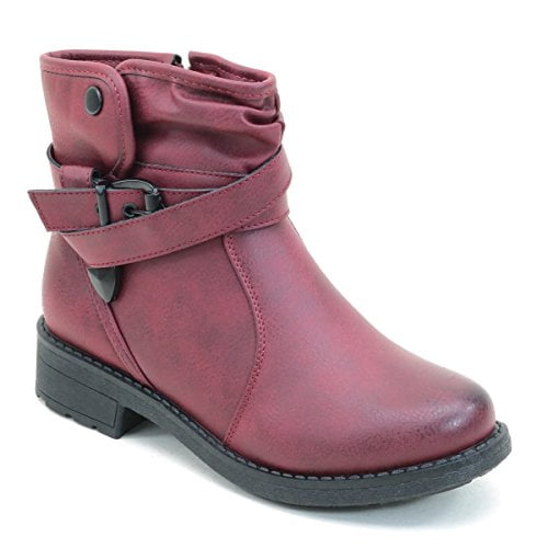 Vegan hot sale buckle boots