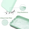 thumbnail image 6 of JETech Silicone Case for iPhone SE 3/2 (2022/2020 Edition), 4.7-Inch, Silky-Soft Touch Full-Body Protective Phone Case, Shockproof Cover with Microfiber Lining (Seafoam), 6 of 7