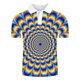 thumbnail image 1 of Blusa de manga corta con estampado de cuello vuelto para hombre Pompotops  oipoqjl43072, 1 of 3