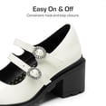 thumbnail image 3 of Zapatos DREAM PAIRS Mary Jane con Doble Correa y Tacón Grueso Talla 13, 3 of 6