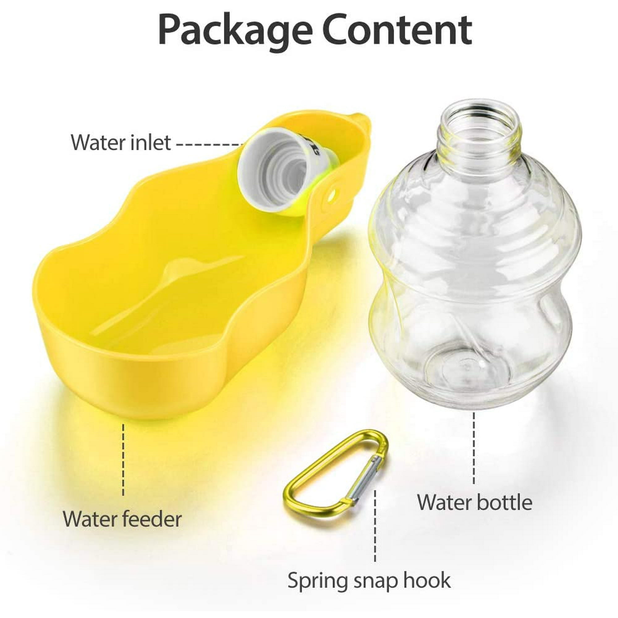 Dog Water Bottle Pet Travel Water Bottle with Foldable Bowl Holder Drink Cup Tray Stand Attachment Dog Cat Travel Drink Bottle Bowl Pet Outdoor