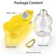 thumbnail image 3 of Botella de agua de viaje para mascotas con soporte Taza plegable para beber Bandeja Soporte Accesorios Perro Gato Botella de bebida de viaje Tazón para mascotas Taza para beber al aire libre Amarillo brillar Juguete, 3 of 5