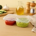 thumbnail image 4 of 20 Pack Leakproof 2-Compartment Snack Containers with Lids – BPA-Free Meal Prep Sauce Cups for Kids & Adults – Stackable, Reusable Food Storage, 4 of 6