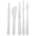 thumbnail image 1 of 5pcs Plastic Artist Palette Knife Set Portable Oil Painting Spatula Painting Tool Accessory, 1 of 14