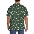 thumbnail image 3 of Fotbe Colorful Mallard Duck Camisa Estampada de Manga Corta para Hombre, Casual de Verano, Estilo Playero, Sin Arrugas-X-Large, 3 of 5