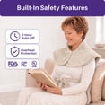 thumbnail image 3 of KEKOY Heating Pad for Back, Neck & Shoulders Pain Relief, Wearable Electric Heat Pad with Detachable Belt, 4 Heat Settings, 2-Hour Auto Shut-Off, Fast Heating, 24"x33", Oatmeal, 3 of 10