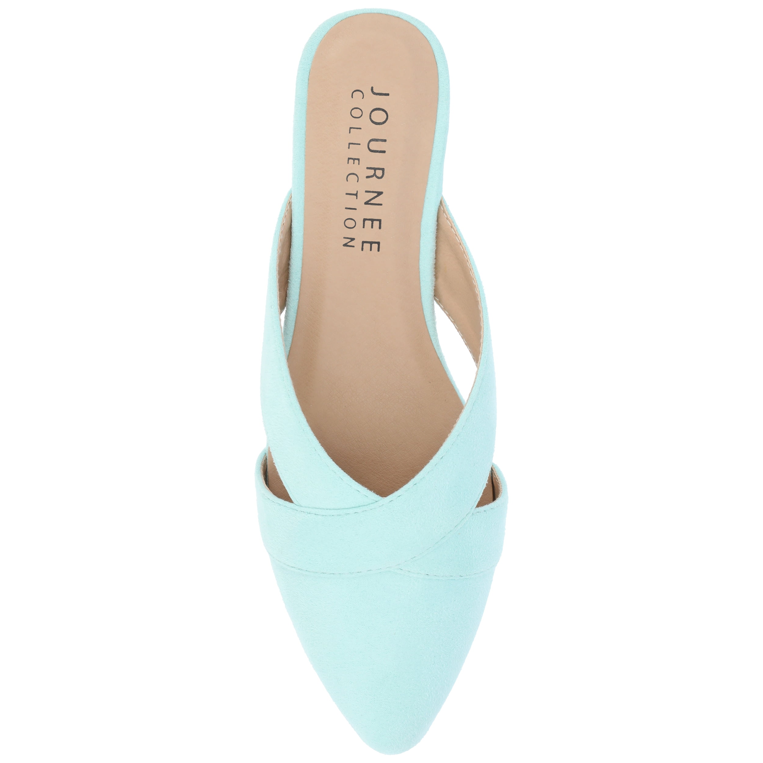 Journee Womens Giada Slip On Almond Toe Mules Flats