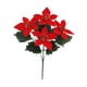 thumbnail image 2 of Ramo De Flores De Pascua Para Bodas, Fiestas De Invierno, Porche, Flores Artificiales De Navidad, Color Rojo, 2 of 9