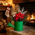 thumbnail image 6 of Vintage Wrought Iron Watering Can Decorative Vase,Multi‑Purpose Small Household Storage Container For Indoor Home Decor.Green, 6 of 6