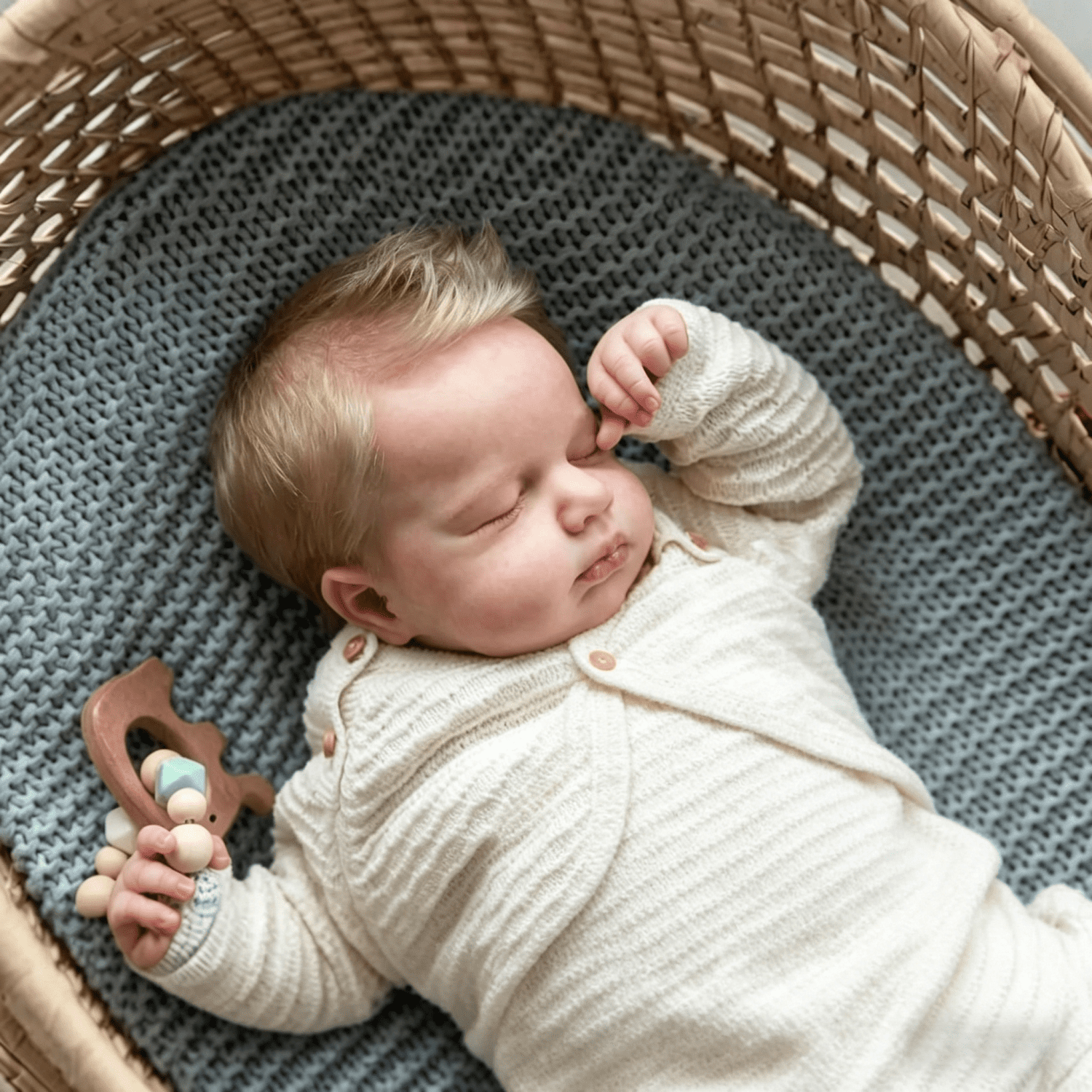20Inch Lifelike Soft Cloth Body Reborn Baby Dolls , Blonde Hair Realistic Newborn Baby Doll,Real Baby Doll That Look Real Life Reborn Dolls-Gift for Kids Age 3+