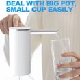 thumbnail image 4 of Bomba de agua plegable con botón táctil, dispensador de agua ligero y recargable para dispensador de bebidas al aire libre, 4 of 4