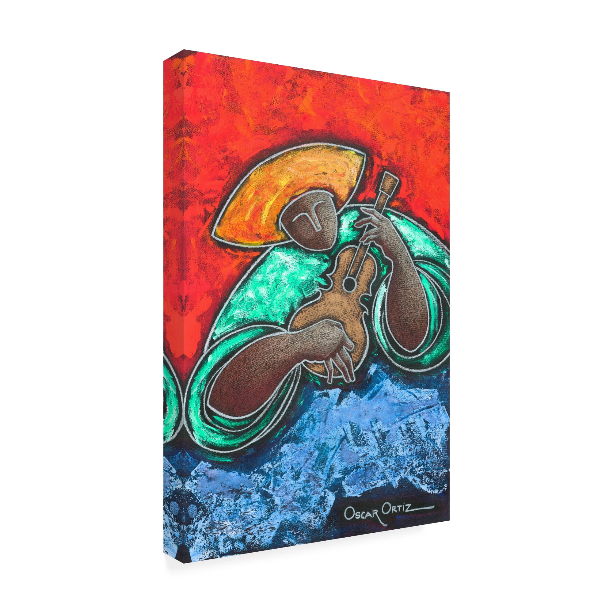 Trademark Fine Art 'The Bold Musician' Canvas Art by Oscar Ortiz