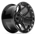 thumbnail image 3 of 4PLAY Wheels 4P55 22 Inch Rim Fits 5x127 & 5x139.7 22x12 Gloss Black Brushed with Tinted Clear (1), 3 of 5