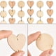 thumbnail image 4 of Wosthever Colgante de rodajas de de 100 piezas, corazón de estrella en blanco con agujero, recorte de Natural, artesanías hechas a mano Kits y herramientas para tallar ronda 30 mm Wosthever HA059723-07B, 4 of 6