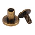 thumbnail image 3 of Fixations de Rivets en Cuivre à Tête Ronde, 200 Vis de Fixation Ensemble Vis de Fixation Kit Assorti Vis de Chicago à Haute Intensité, 3 of 5