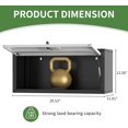 thumbnail image 3 of Garage Wall Cabinet,Metal Wall Cabinet with Doors and Adjustable Shelves,Steel Utility Wall Mounted Tool Cabinets for Home,Office,Kitchen,Warehouse, 3 of 13