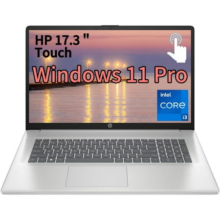 HP 2025 17 Inch Touchscreen Laptop Computer, 17.3 HD+ Touch Screen, Intel Core i3 (6-Cores), 16GB RAM 512GB SSD, Windows 11 Pro