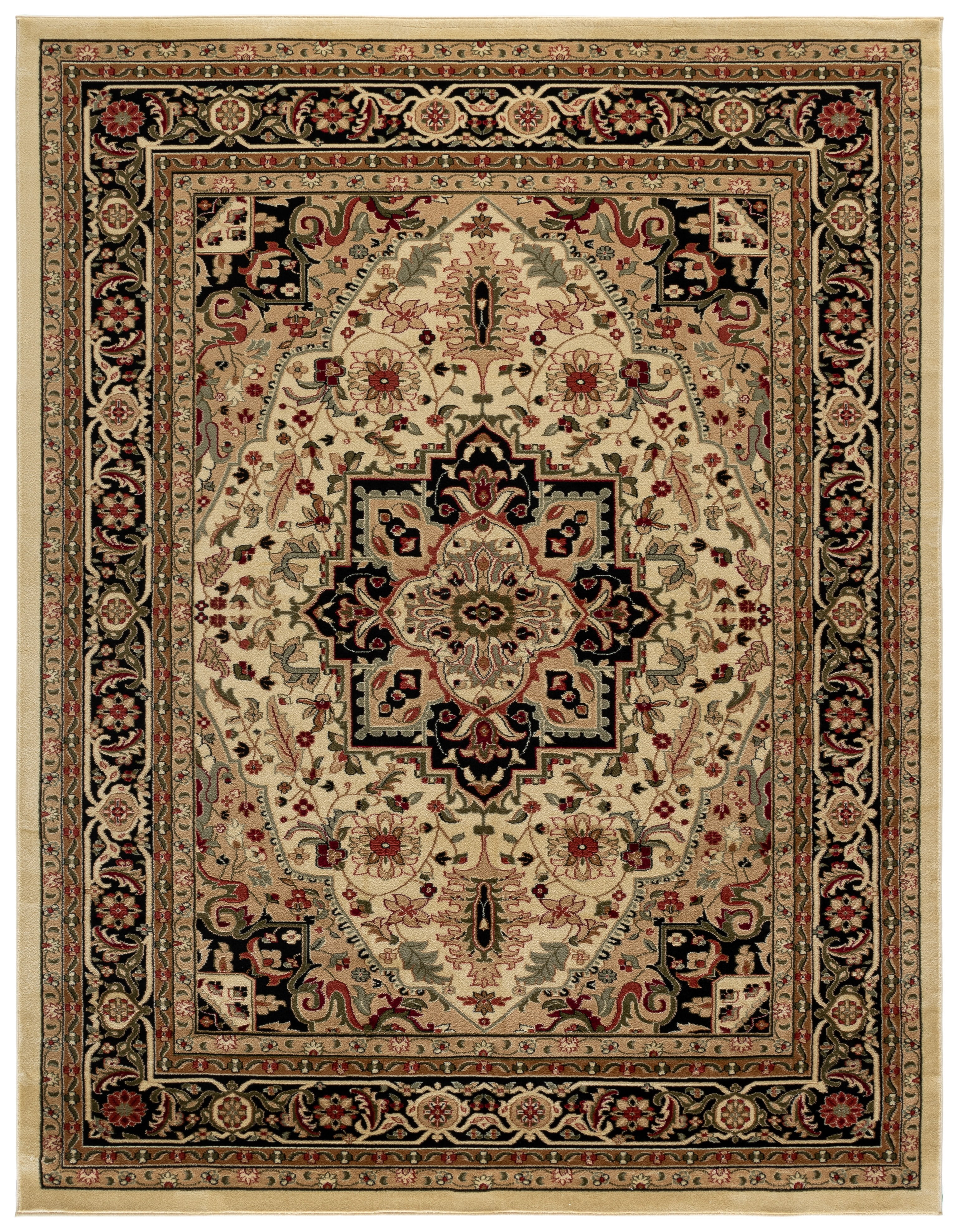 Safavieh Lyndhurst Miranda Floral Area Rug, Beige/Black, 10' x 14'