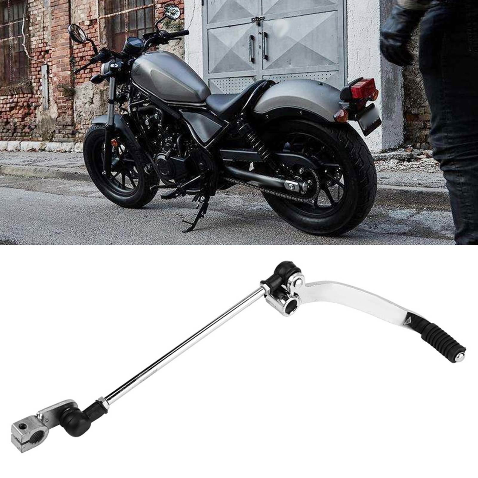 XWQ Motorcycle Shift Lever Replacement Deform Resistant Silver Color