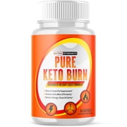 (1 Pack) Pure Keto Burn - Supplement for Weight Loss - Energy & Focus Boosting Dietary Supplements for Weight Management & Metabolism - Advanced Fat Burn Raspberry Ketones Pills - 60 Capsules