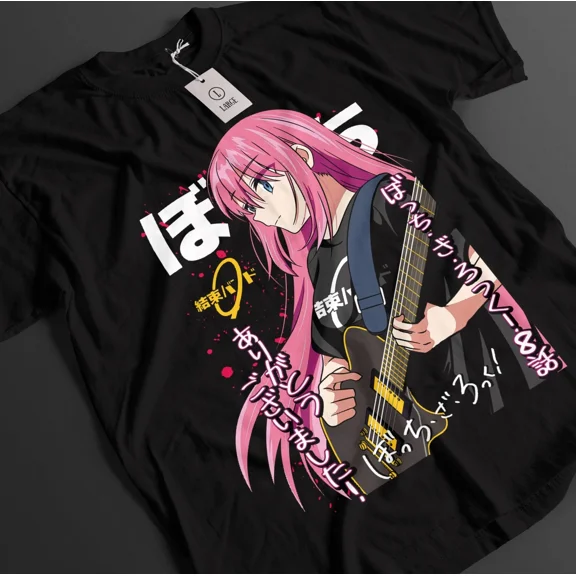 VINTAGE Bocchi The Rock Shirt Hitori Bocchi Tshirt Nijika T-Shirt Ryo Top Kita Anime Tee