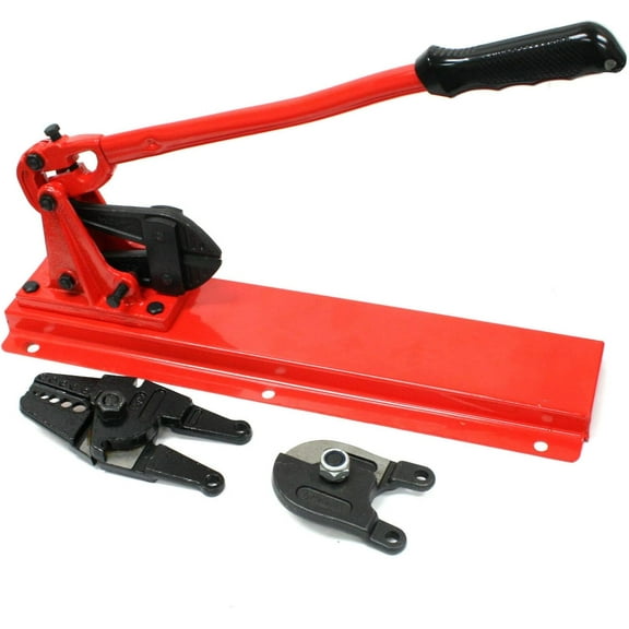 24" Bench Type Swaging Tool Set w/Crimper Cable Bolt Cutter Head