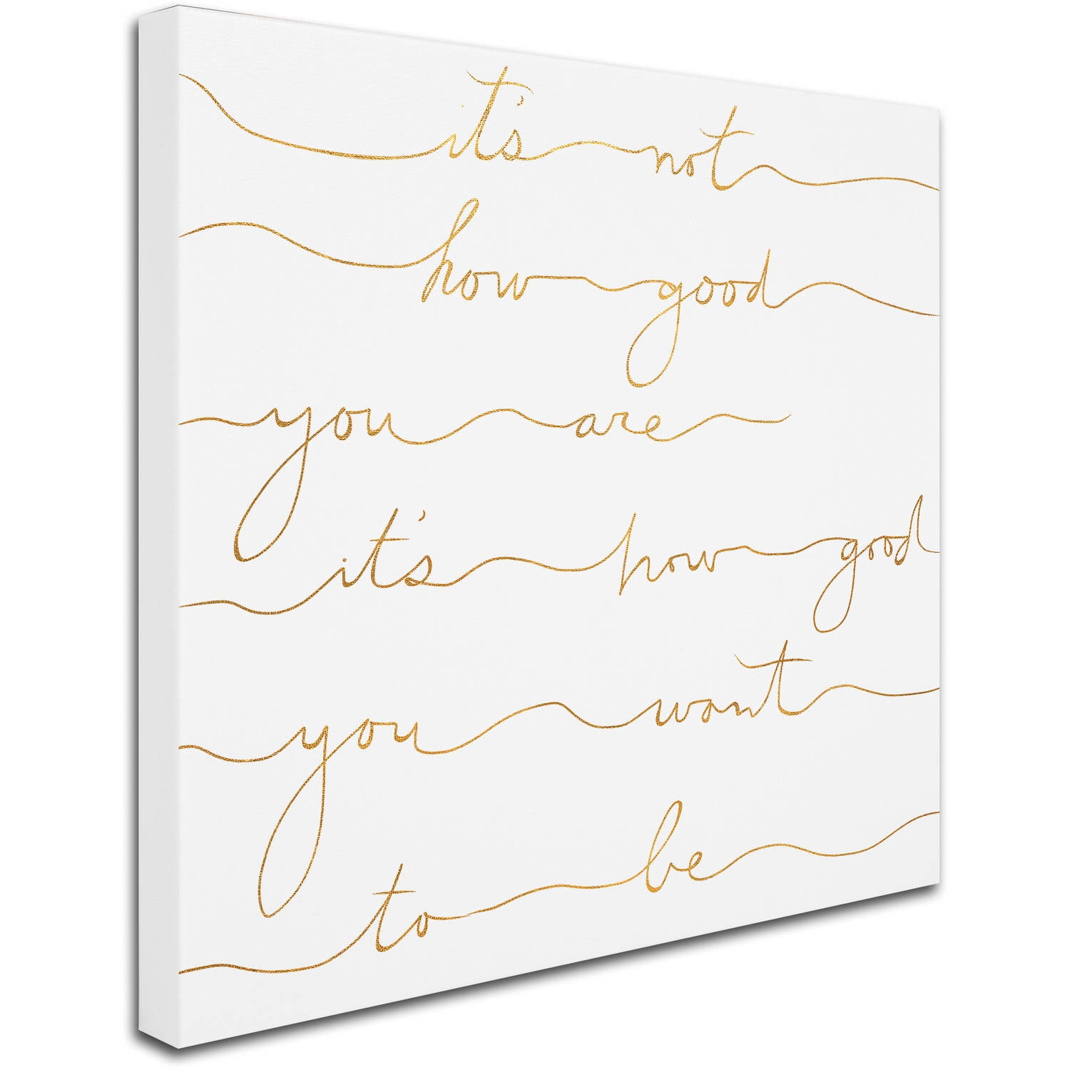 Trademark Fine Art "How Good Gold" Canvas Art by Lisa Powell Braun