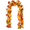 Orange-1pc, variant on Fall Maple Leaf Garland 2 Pack, 6Ft Per Piece Artificial Autumn Hanging Vine Garland, Flexible Fabric Garland for Home Wedding Fireplace Party Christmas Thanksgiving Indoor Outdoor Decor