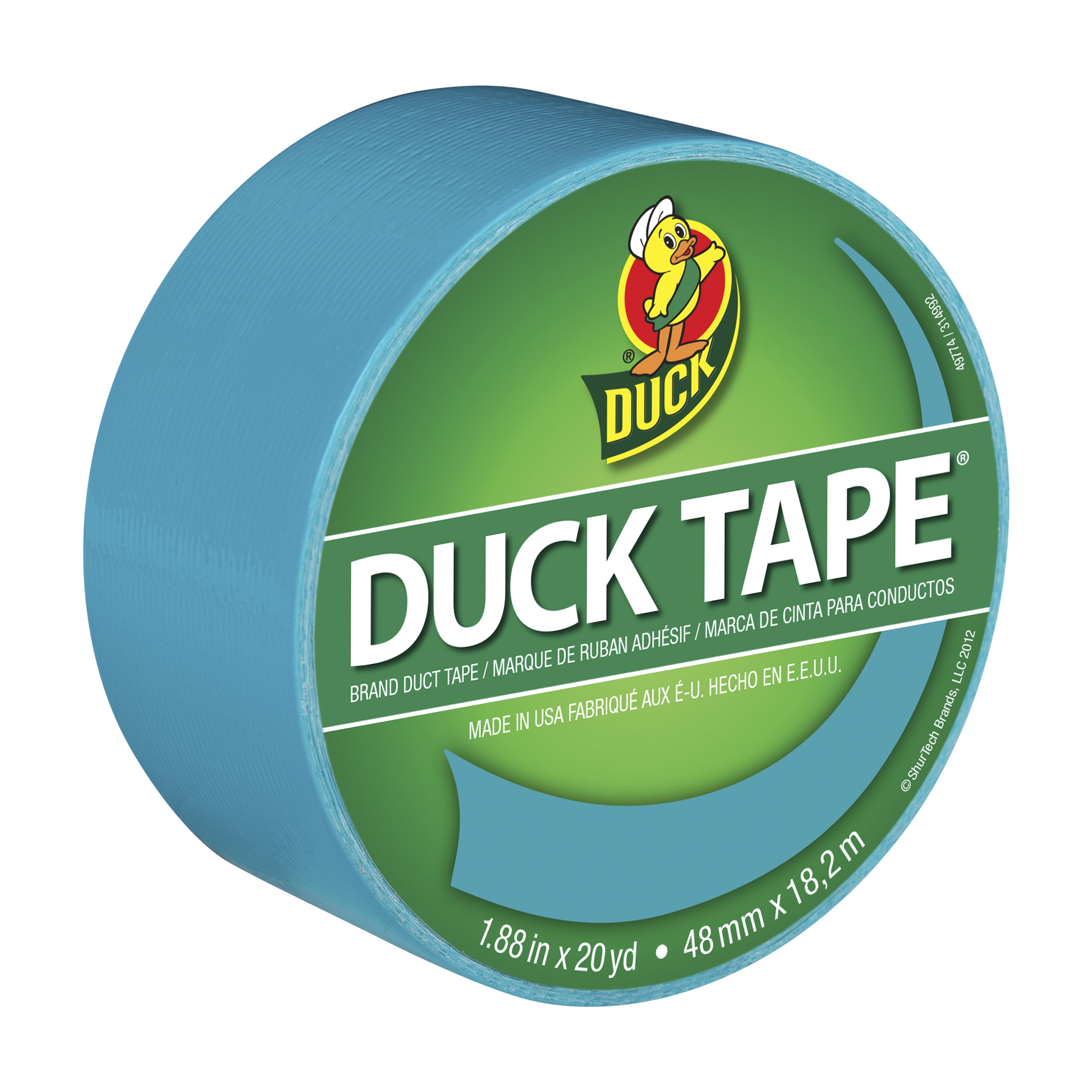 Duck Brand 1.88 in. x 20 yd. Aqua Blue Colored Duct Tape