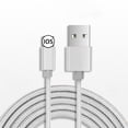 thumbnail image 1 of Cable De Datos De 3.28 Pies 2A Cable Usb De Carga Rápida Cable De Cargador Antienredos Trenzado De Nylon Para Teléfonos Iphone Android Vogacara EL011843-00, 1 of 1