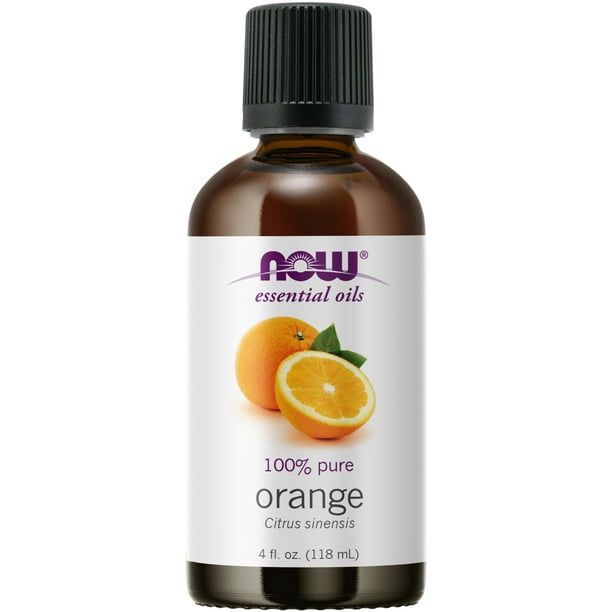 NOW Essential Oils, Orange Oil, Uplifting Aromatherapy Scent, Cold Pressed, 100 Pure, Vegan