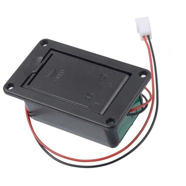 Caja de Batería para Pastilla de Guitarra Estuche de Batería de 9 V Pieza de Instrumento Musical Portátil Fácil de Usar
